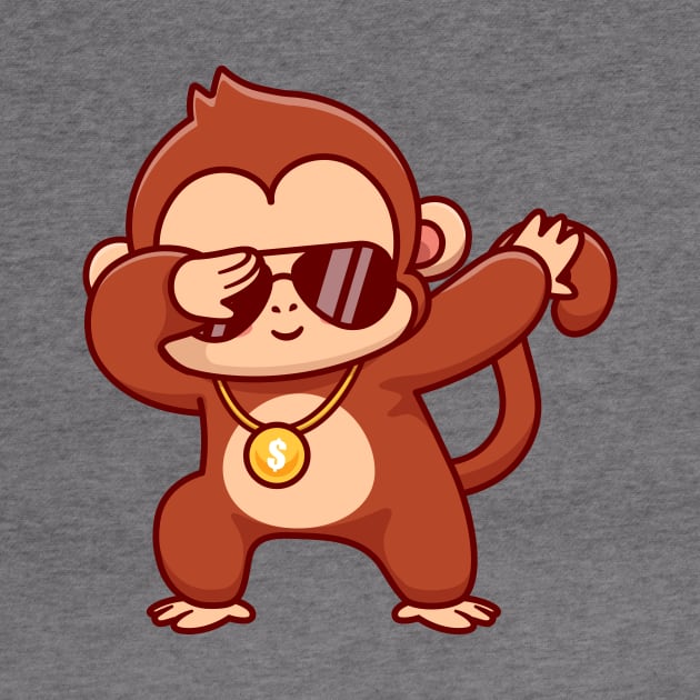 Cool Monkey Dabbing Cartoon by Catalyst Labs